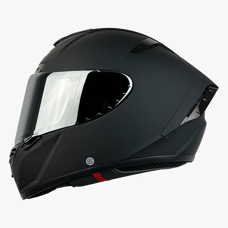 CASCO XTR-326  XTRONG TITANIUM MATE SP NEGRO-BRILLO VISOR HUMO
