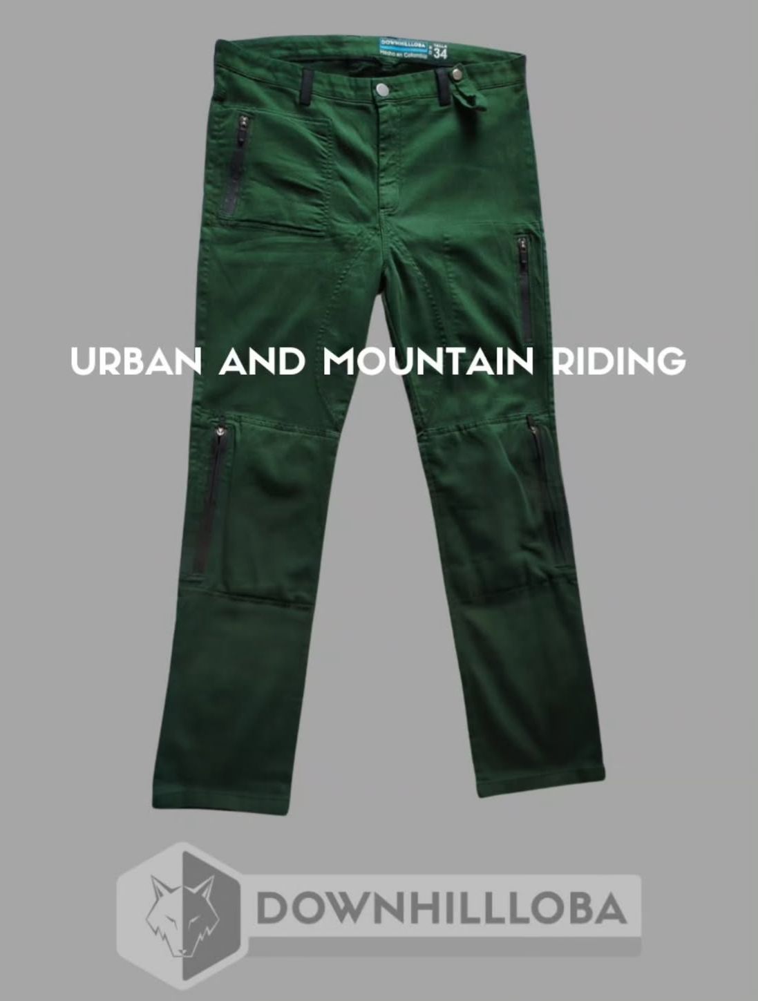 PANTALON RACE PROTECCION DE RODILLAS AZUL