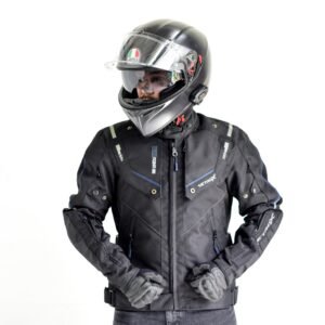 Chaqueta de protección para motos Adventure Azul