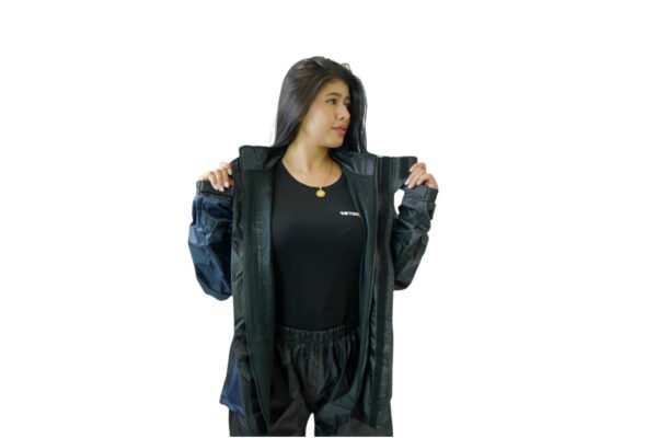 IMPERMEABLE MUJER PREMIUM AZUL - Imagen 3